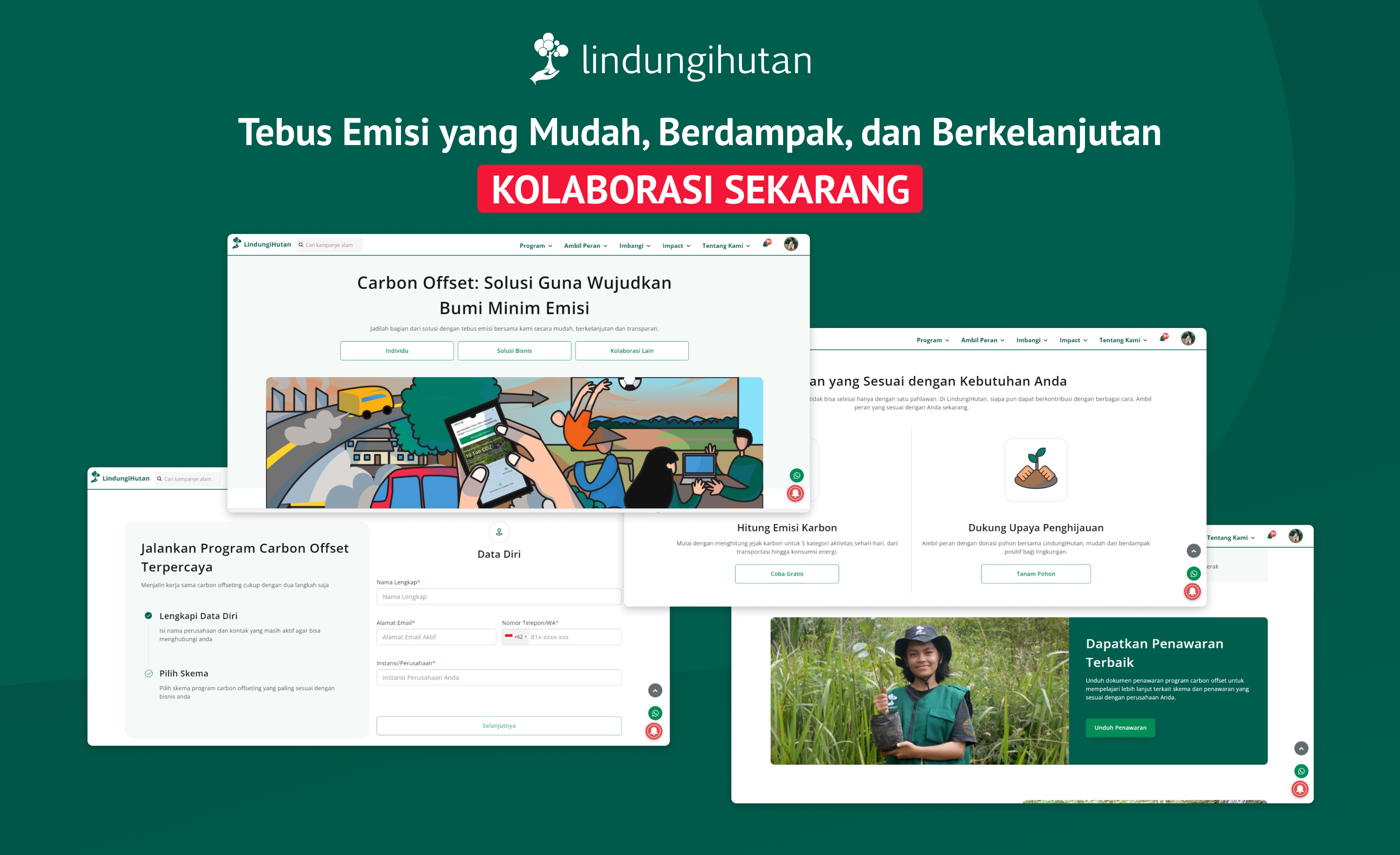 Tebus Emisi bersama LindungiHutan.