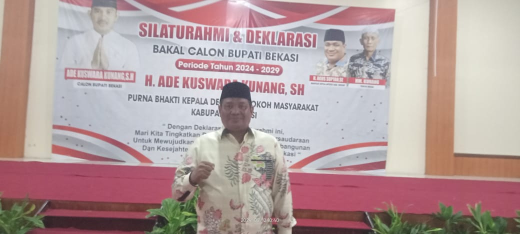 Agus Sopyan Mantan Ketua APDESI Kabupaten Bekasi 