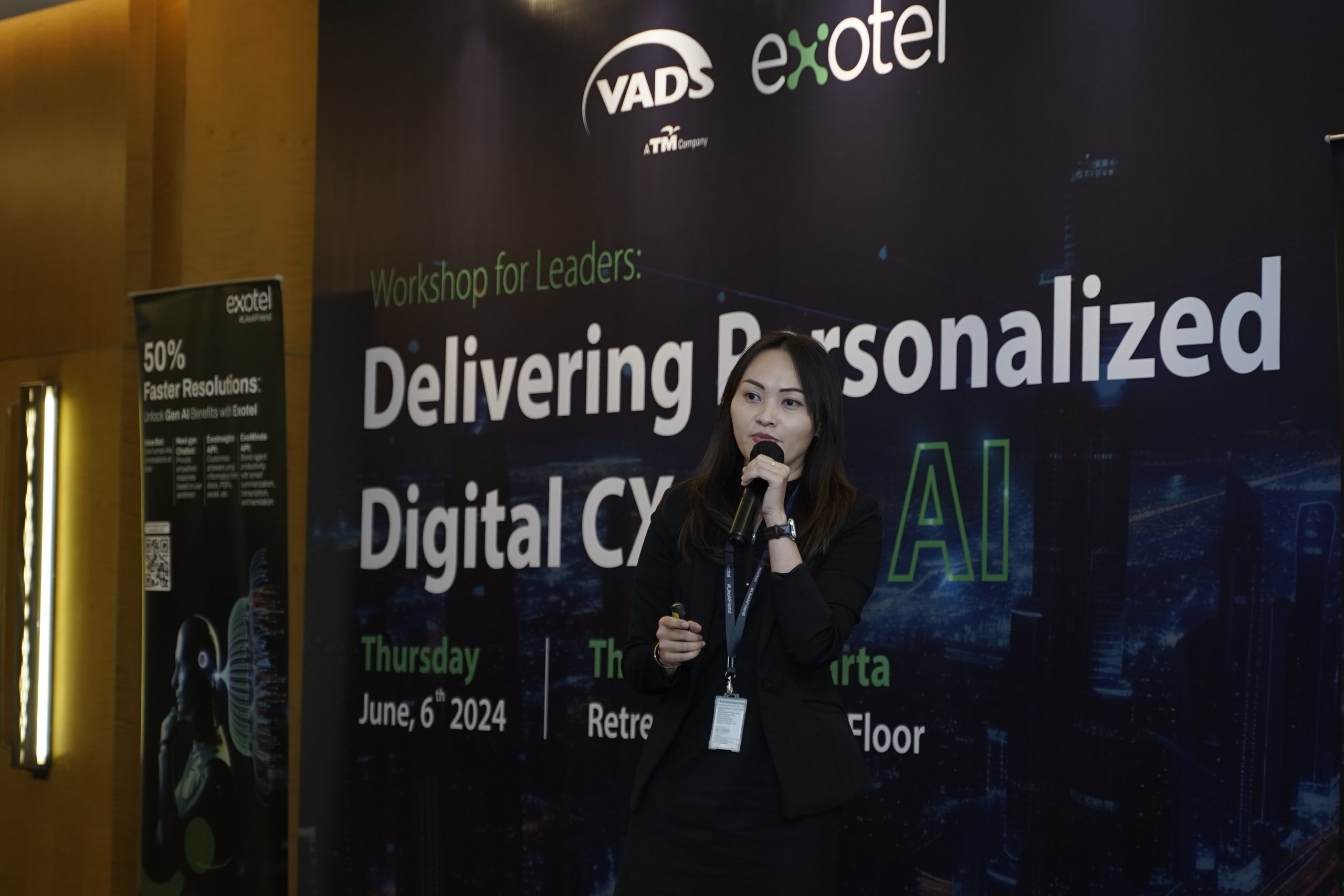 Vivilia Setiawan, Account Director Exotel berbicara mengenai teknologi dan solusi yang dimiliki oleh Exotel