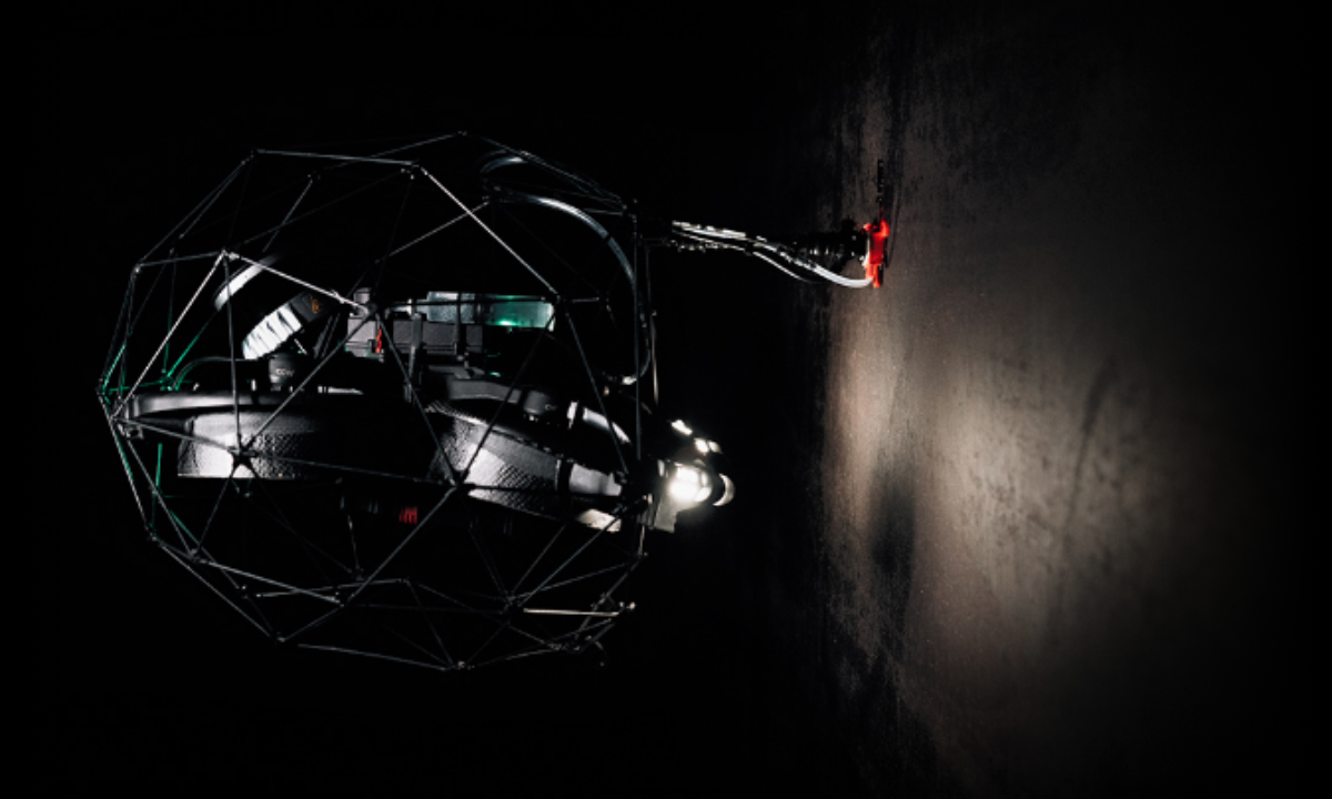 Drone Elios 3 untuk inspeksi confined space