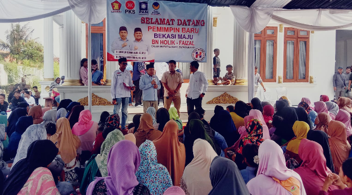 Mulai Panaskan Mesin Partai,Bacabup BN.Holik Qodratulloh-Faisal Hafan Farid Gelar Sosialisasi Di Tambun Utara