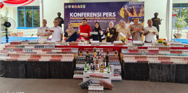 Bea Cukai Bekasi Musnahkan 5 Juta Lebih Rokok Ilegal Serta Barang Kena Cukai Senilai 7,1 Milyar