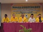 Konferensi pers DPD Partai Golkar Kabupaten Bekasi, Swiss Bell Hotel Cikarang Barat,Jumat 09/11/2024