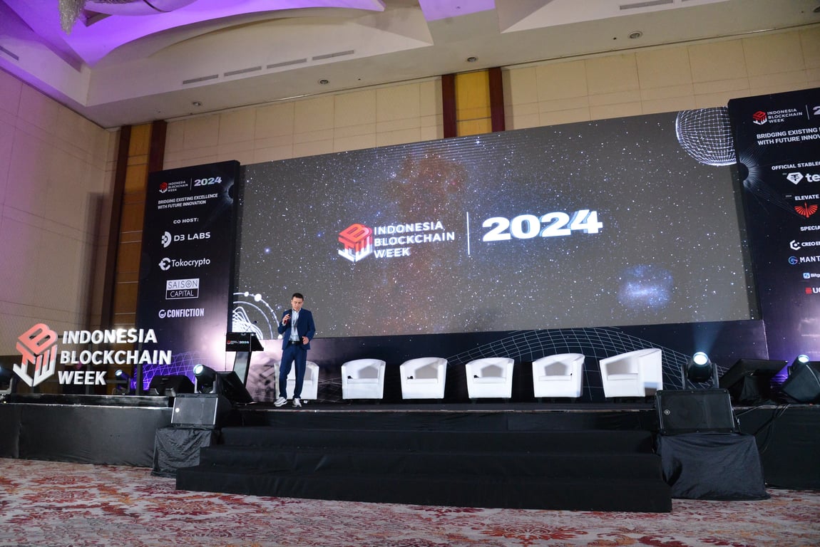 Indonesia Blockchain Week (IBW) 2024 sukses diselenggarakan pada 19 November 2024 di The Ritz-Carlton Pacific Place Jakarta. Sumber: Tokocrypto. 