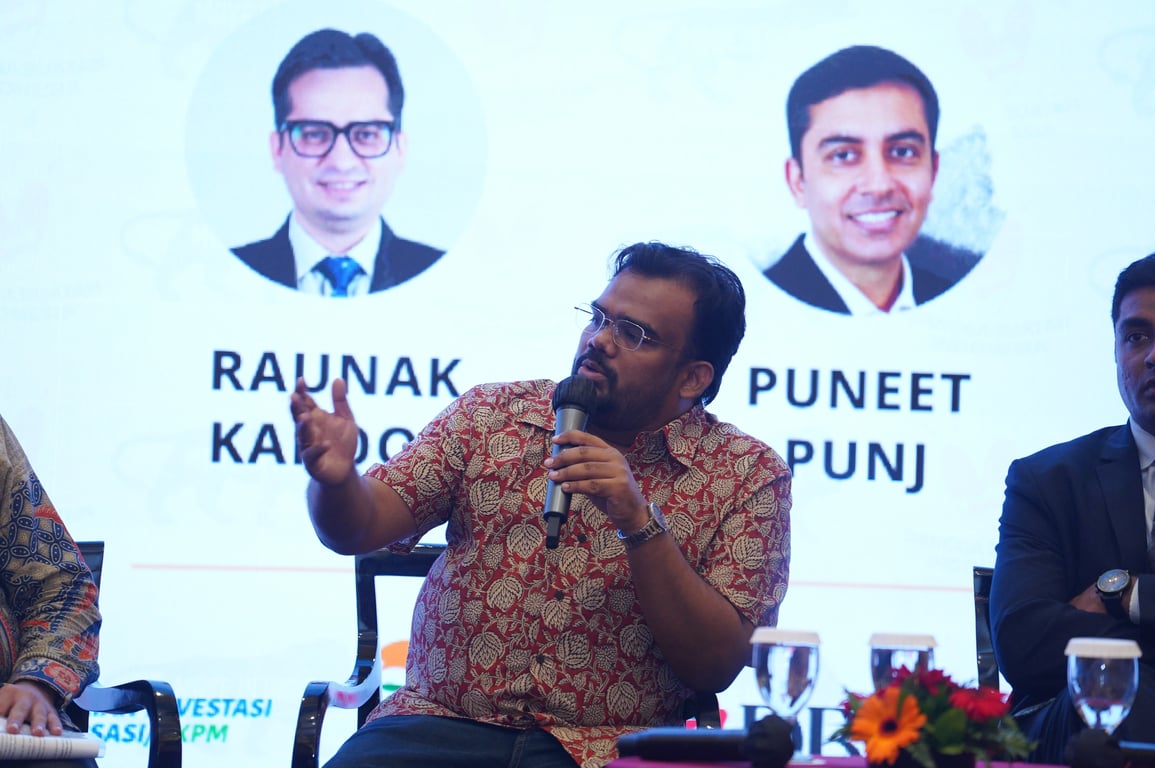 Kumar Ankit, Senior Vice President, International Paytm, berbicara dalam diskusi panel kedua di 'India-Indonesia Investment Synergy Forum: Bridging the Future' di Jakarta, Jumat (6/12/2024)