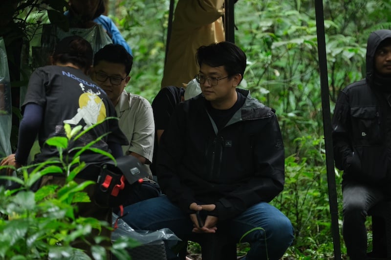 Yentonius di lokasi syuting dalam proyek pembuatan film terbarunya. Foto: Istimewa