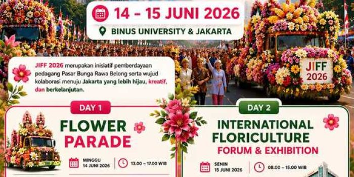 BINUS Dorong Pasar Bunga Rawa Belong Jadi Destinasi Florikultura