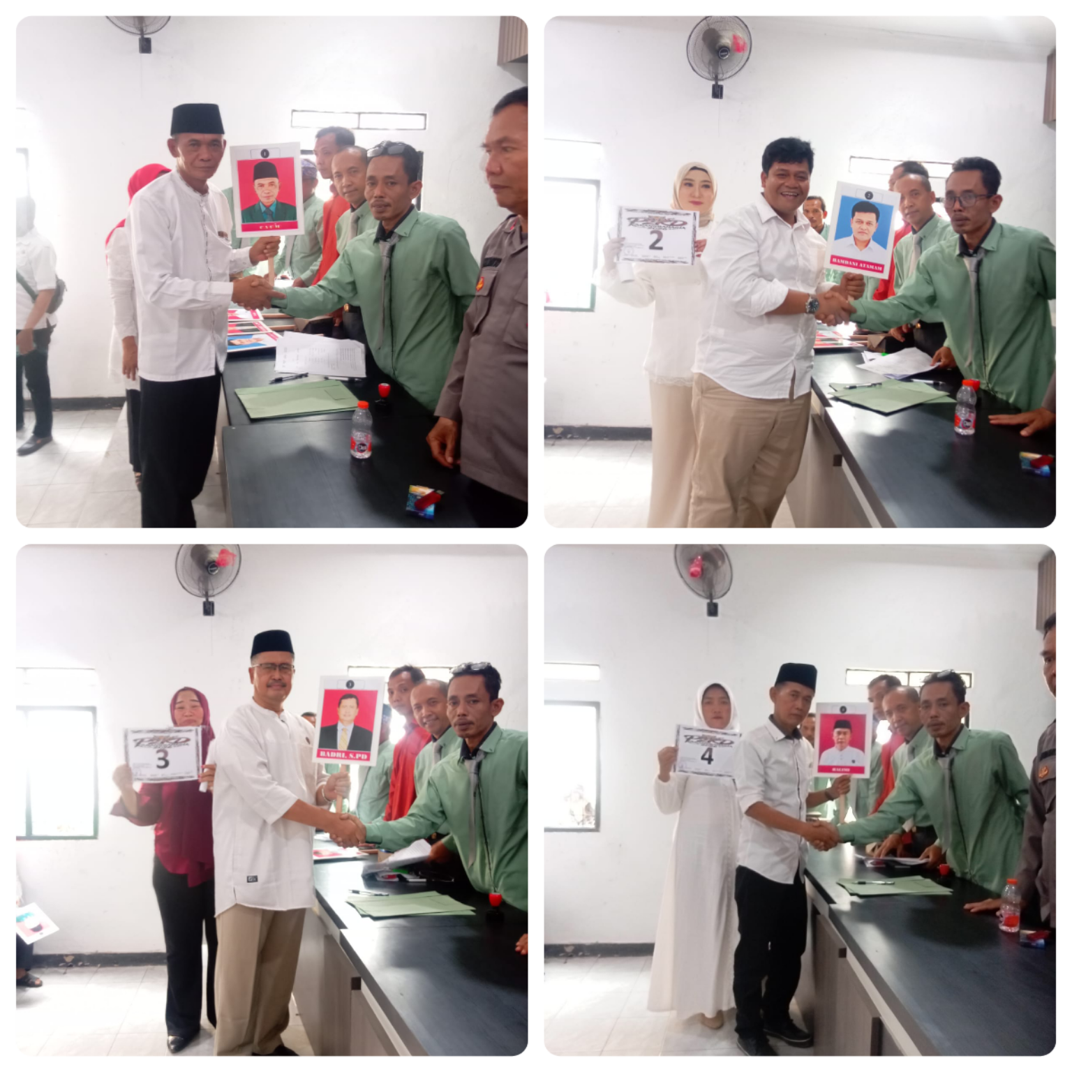 Para Calon Kepala Desa Karang Bahagia 